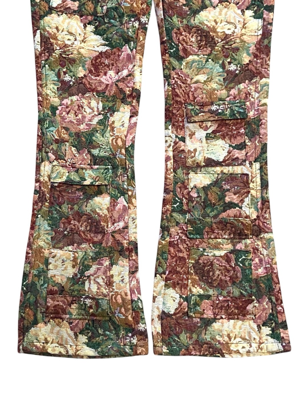 Novamen Pissarro Tapestry Slim Stacked Flare Pants - Multi 34 - Picture 6 of 15